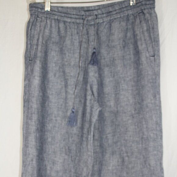 Talbots Blue Wide Leg Pants - Picture 3 of 9